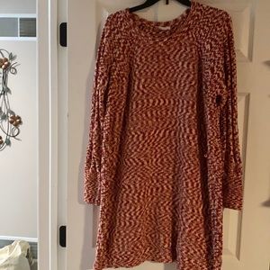 LuLaRoe XL Lauren pink heathered